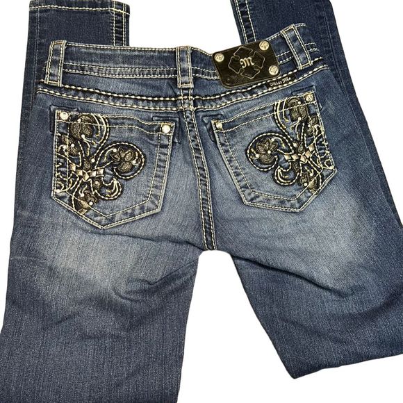 Women’s Miss Me Signature Skinny Jeans Blue Size 26 - Picture 4 of 6